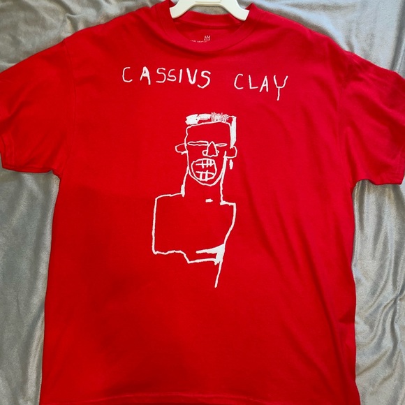 (Muhammad Ali) Cassius Clay Jean-Michel Basquiat tee - Picture 1 of 3